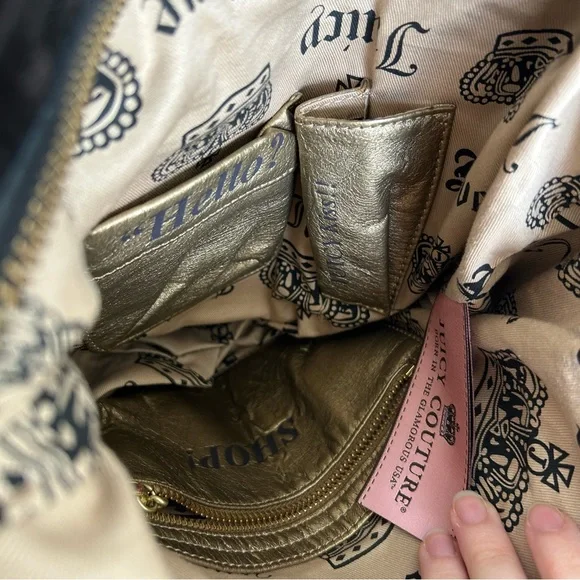 RARE Vintage Juicy Couture Velour Purse - Picture 15 of 16